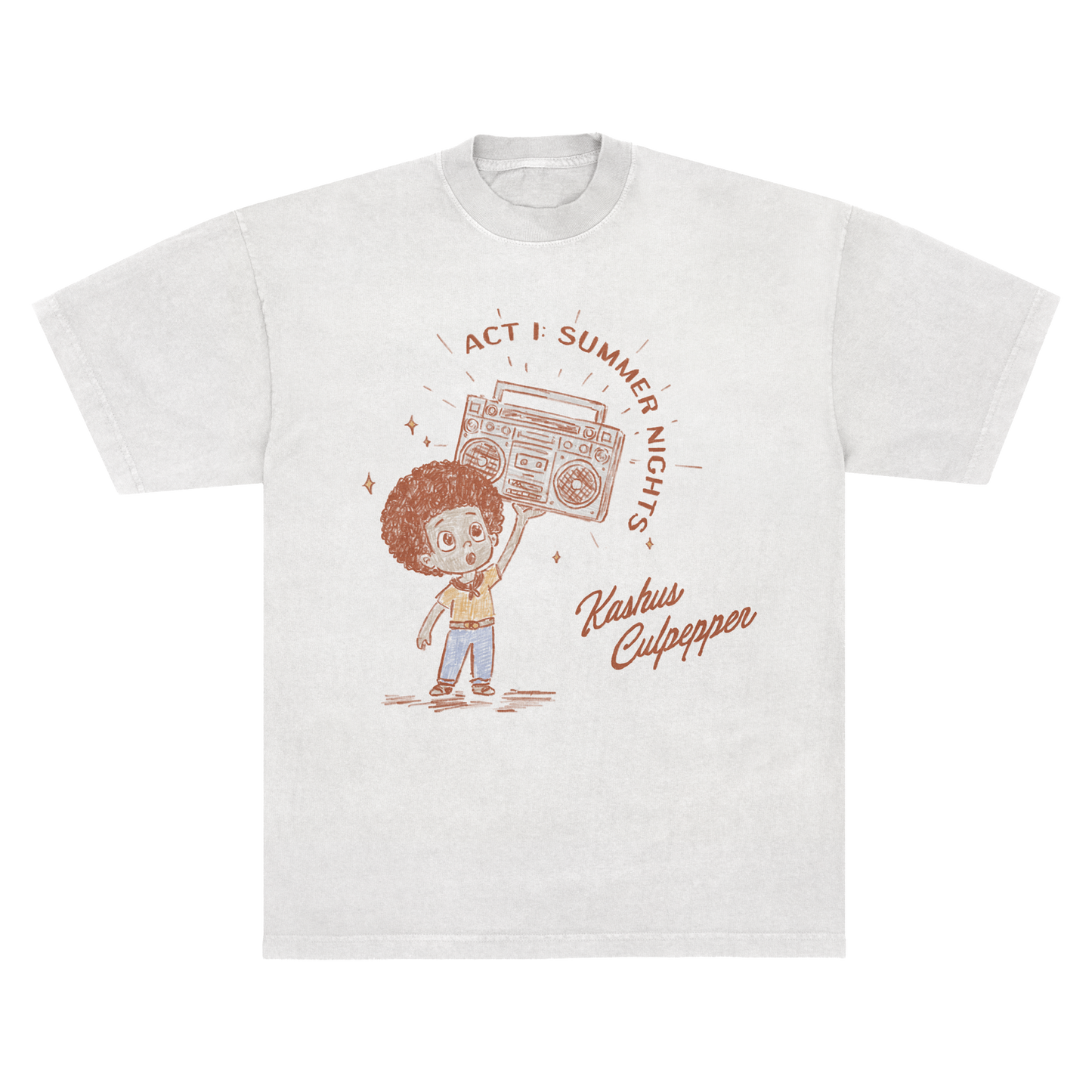 ACT I: SUMMER NIGHTS EP COVER T-SHIRT (WHITE)