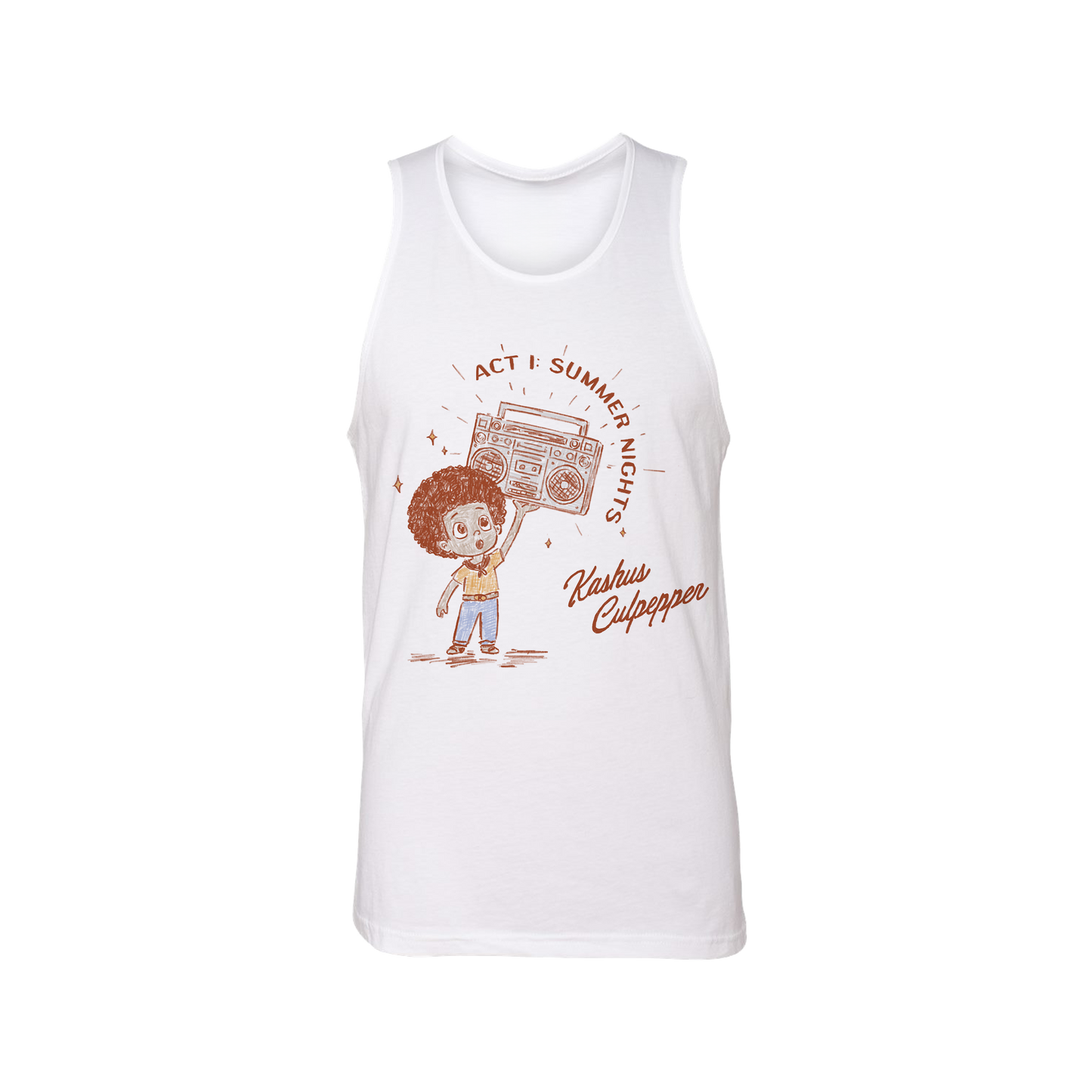 ACT I: SUMMER NIGHTS EP COVER TANK (WHITE)