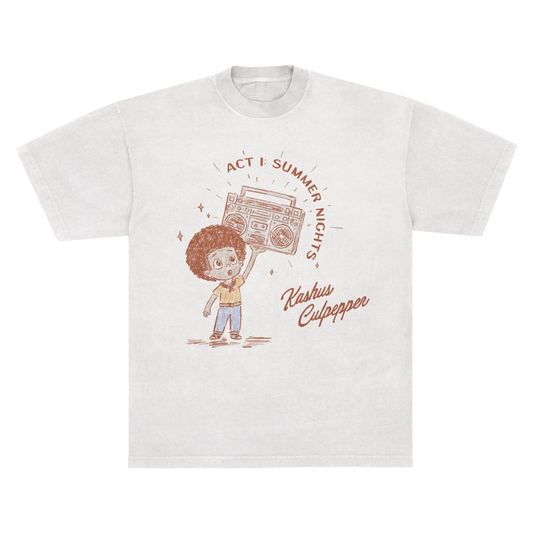 ACT I: SUMMER NIGHTS EP COVER T-SHIRT (WHITE)